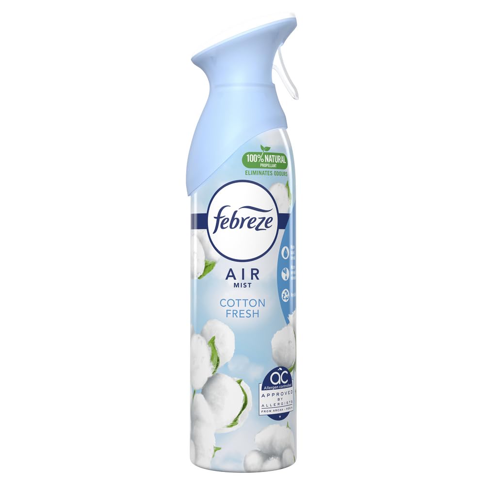 FEBREZE Air Effects Air Freshener Spray Cotton Fresh 300 ml (Pack of 6)