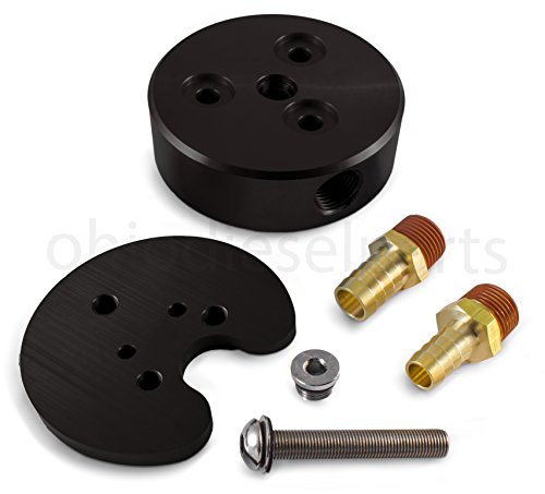 Ohio Diesel Parts Fuel Tank Sump Kit for Diesel or Gasoline Fuel Tanks with 1/2" and 5/8" Barb Sizes (Black) - Thumbnail 2