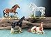 Small Collection of Mixed Horses Statue Figurines, Set of Four