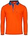 BCPOLO Men's Athletic Polo Dri Fit Long Sleeve Polo Shirt