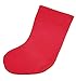 Plush Reindeer Christmas Stocking by Clever Creations | Embroidered Snowflake Design | Red and White Theme | Fur Cuff Detail | Soft Felted Material | Festive Holiday Décor | Measures 16