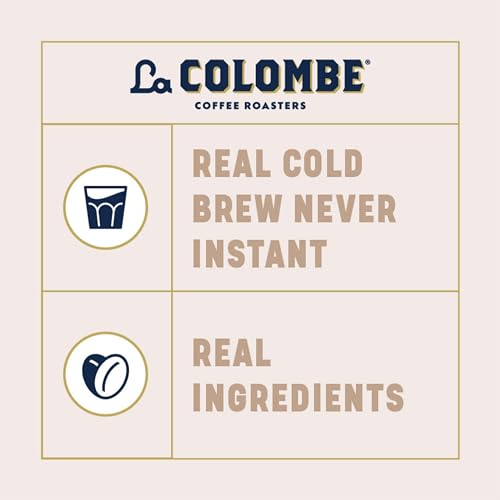 LA COLOMBE COFFEE, MOCHA DRAFT LATTE, 11 FL OZ CANS (PACK OF 12), COFFEEHOUSE QUALITY COLD BREW, SPECIALTY GRADE COFFEE BEANS, READY-TO-DRINK ON-THE-GO