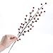 Factory Direct Craft Pack of 12 Red Berry Stems - 12 x 18 Inches - Artificial Berry Stems - Traditional Style - Decorative Sprays for Christmas, Weddings, Parties, and Events