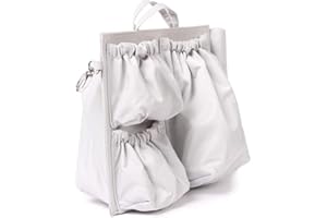 ToteSavvy Mini - Diaper Bag Organizer (Soft Grey, 9.5" x 9" x 5")