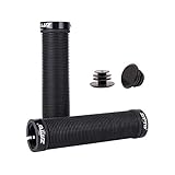 Shentesel 2Pcs Handlebar Grips Silicone Gel MTB Bicycle Lock on Anti Slip with Bar Plugs