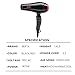 Berta 1875W Professional Lightweight Hair Dryers With Concentrator, Negative Ionic Ceramic Blow Dryers Fast Drying With AC Motor for Natural Hair,Hot Tools Salon Hair Dryers - ETL Certified,black