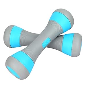 Instelbaar Haltergewicht Paar, 5-in-1 Gewicht Opties van 1 tot 2 kg / 5 kg, Antislip Neopreen Hand, Universeel Gebruik…