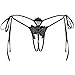 SS Queen Women Sexy Lace Tie Side Thongs Panties Crotchless Adjustable G-string Underwear (set1)