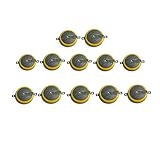 CR2025 Batteries with Soldering Tabs, Popmall 12 Pack CR2025 Save Batteries for Pokemon Blue, Red, Gold, Silver, and Crystal