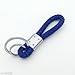 Fashion Blue Braided Leather Cord Key Chain for BMW