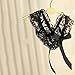 Sexy Women Wedding Party Bridal Lace Floral Bow Bowknot Garter Belt Leg Ring (Black2)