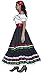 Smiffys womens Authentic Western Sexy Senorita Adult Sized Costume, Black & White, S - US Size 6-8