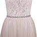 azaleas Women's Wedding Belt Sashes Bridal Sash Belts for Wedding Dress (Off-White)