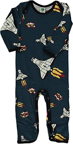 Smafolk Rocket Bodysuit / Babygrow - Majolica Blue - 86cm – 12-18 Months