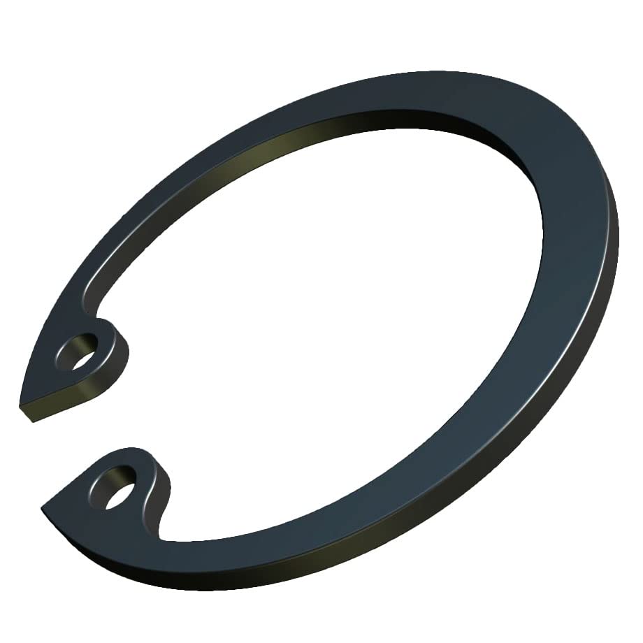 37mm Circlip, Internal C-Clips, Heavy Duty Retaining Rings, Carbon Steel Black Phosphate Finish Snap Rings, DIN472 Clip Retainer with Grip Holes for Inside in a Bore Installation (Pack of 10)