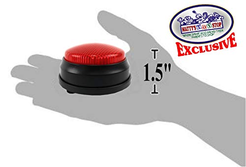 Matty's Toy Stop Lights & Sounds Electronic 3 Mode Red & Blue Game Answer Buzzer and Count Down Timer Gift Set Bundle with Bonus Storage Bag (Perfect for Games, Classrooms, etc.) - 4 Pack - Thumbnail 5