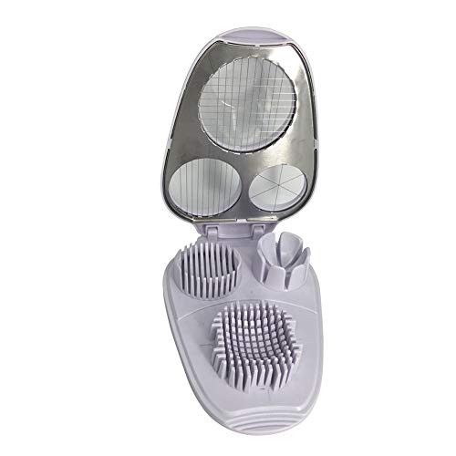 Multi-Boiled Egg Slicers 3 In 1 Egg Slicer Cutter,Wedging Eggs Slicer Multifunctional Kitchen Tool Stainless Steel Slicing Egg Slicer and Wedger Dual Egg Dicer Salad Slicer