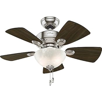 Hunter Indoor Ceiling Fan With Light And Pull Chain Control