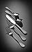 Artaste 56945 Rain 18/10 Stainless Steel Flatware 20-Piece Set, Black Finished, Service for 4