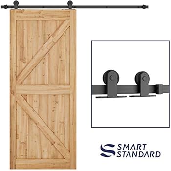 Amazon Com 6ft Barn Door Hardware Kit Top Mount Sliding Barndoor