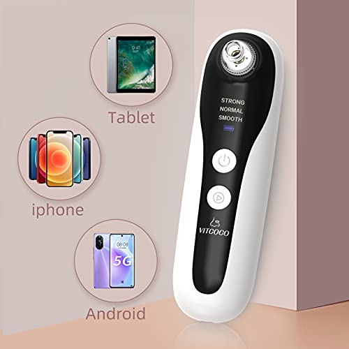 Blackhead Remover Vacuum Pore Cleaner with Camera, VITCOCO Facial Suction Pore Cleaner, Blackhead Extractor Tool Kit for Nose