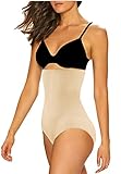 ShaperQueen 102C Women Waist Cincher Girdle Shapewear Tummy Control Panty (M, Nude)