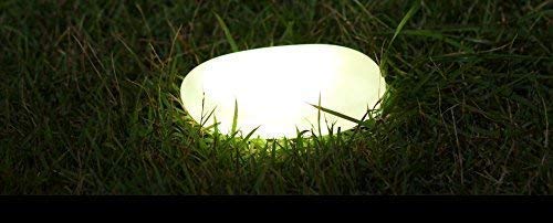 Britta Products Solar Path Paver Stones - Waterproof Solar LED Light for Garden Paths and Stairs - LED Stone Markers - Set of 3 Stone Lamps