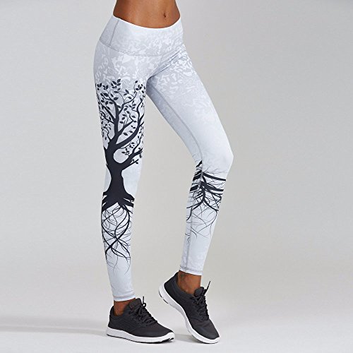Letter Yoga Pants, Women's Fashion Workout Leggings Fitness Sports Gym Running Yoga Athletic Pants by Neartime