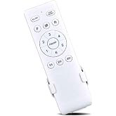 Replacement Remote Control for SHIHOT Fanbulous/LEDIARY/Passky Ceiling Fan | for Fanbulous Ceiling Fans F-HL52OB-1D03 F-HL52BK-1D03, for Passky&amp;LEDIARY Caged Flush Mount Ceiling Fans NFM020201-2