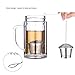 OUNONA 2pcs Tea Strainer Tea Infuser 304 Stainless Steel Tea Steeper with Tea Scoop and Drip Trays