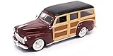 1948 Ford Woody, Burgundy - Yatming 94251 - 1/43 Scale Diecast Model Toy Car