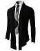 H2H Mens Fashion Shawl Cardigan with Shirring Neck Line BLACK Asia M (JNSK37)