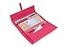 Grebago Women's Genuine Leather Long Wallet Clutch Purse Handbag Card Holder Case with Coin Zipper Pocket Orange (Gift box)