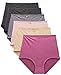 Barbra Lingerie Women's High-Waist Light Tummy Control Girdle Panties (X-Large, Silky Flower)
