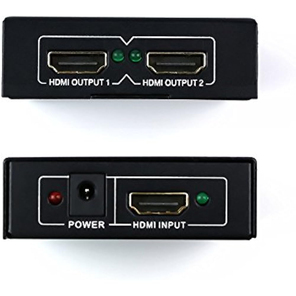 JTech Digital 1x2 HDMI Powered Splitter For Full 1080p & 3D Support