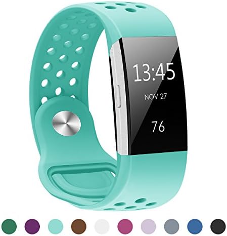 Aahlsen For Fitbit Charge 2 Strap, Soft Silicone Sports Adjustable Replacement Accessory Band Fitness Wristband Watchband Wrist Strap for Fit bit charge2