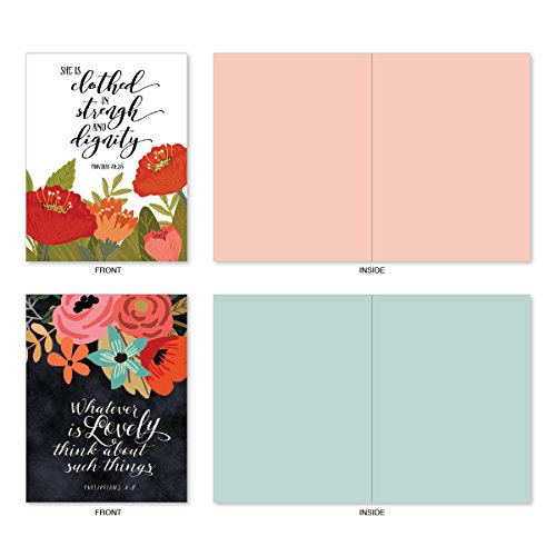 image for The Best Card Company 10 Assorted Religious Note Cards (4 x 5.12 Inch)