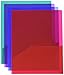 School Smart 2-Pocket Portfolios Without Fasteners, 8-1/2 x 11 Inches, Assorted Colors, Pack of 25