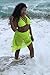 Kisscynest Women's Halter Neck Cut Out Three Piece Swimsuit Coverup 3 Pcs High Waisted Bikini Sets Swimwear Light Green M