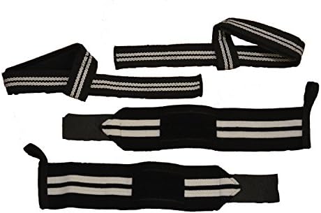 Wrist Wraps &amp; Lifting Straps COMBO PACK for Weightlifting/Crossfit/Workout/Powerlifting/Bodybuilding- Women &amp; Men- Gloves, Hooks, Wraps &amp; Straps Avoid Injury - LIFETIME WARRANTY