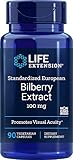 Life Extension Bilberry Extract 90 V-Capsules, 100 mg, 90 Count