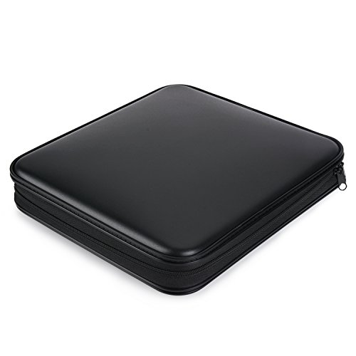 COOFIT CD Case, 160 Capacity DVD Case CD Wallets Storage Organizer Flexible Plastic Protective DVD Storage