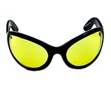 Yellow Lens Gothic Vampire Sunglasses Oversized Sexy Glasses