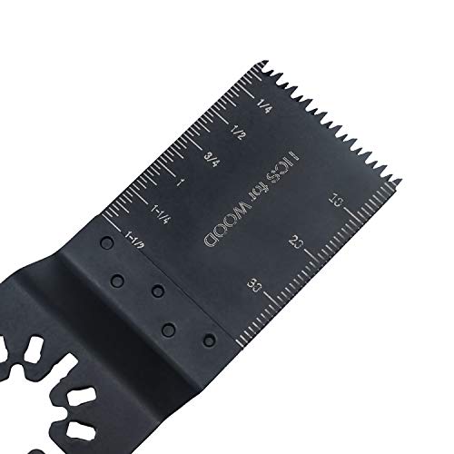 Oscillating Saw Blades Kit, 15 Wood Metal Multi Tool Quick Release Saw Blades Fit Dewalt Fein Multimaster Porter Cable Black & Decker Rockwell Ridgid Ryobi Milwaukee DeWalt Chicago Craftsman - Thumbnail 5
