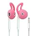 [Fit for Sport] Earpods Cover VOJO RABBIT [Pink & Clear] (2 Pairs), Anti-Slip Silicone Sleeve for iPhone 6 6s Plus 5 SE 5S 5C, Ear Hook Earbuds Headphone Earphone Grip, Sweat & Water Proof Cool Gadget