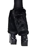 Simplicity Women's Winter Faux Fur Leg Warmers Warm Fuzzy Boots Cuffs Cover