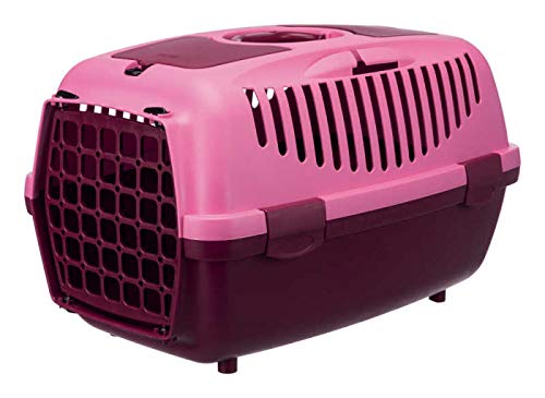 Trixie 39829 Transportbox Capri 2, XS–S: 37 × 34 × 55 cm, beere/pink – Bild 3