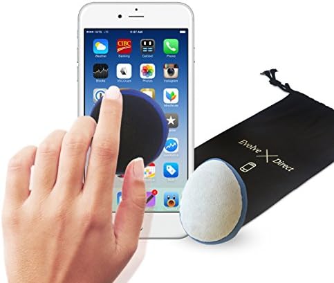 Cleaner For Touch Screen Laptop Phone iPhone Cell Phone (2 Pack) Egg and Round Ball With Smart Bag by eXD