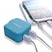 Lumsing 3363993 17w Dual Port USB Wall Charger Adapter for Smartphones and Tablets - Blue