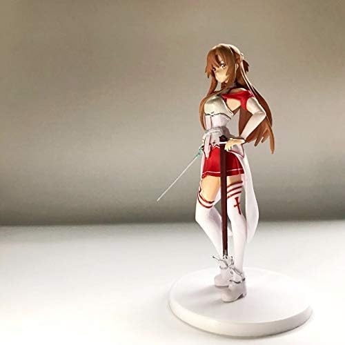 XIANWEI Anime Statue, Anime Character Sword God Domain Toy Statue Decoration, Souvenir, Blood Alliance Knights Asuna, 17.5CM